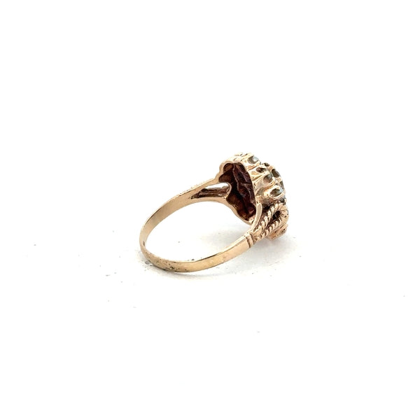 9ct yellow gold ring in size N1/2 featuring a simple, elegant design, unbranded jewelry piece.