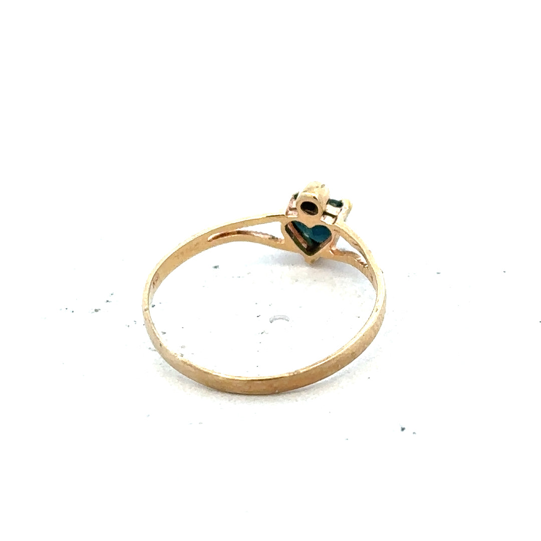 9ct yellow gold ring size N1/2 with a smooth band, unbranded jewelry piece perfect for everyday wear or special occasions.