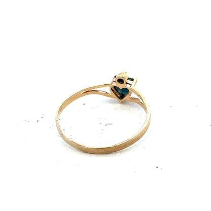 9ct yellow gold ring size N1/2 with a smooth band, unbranded jewelry piece perfect for everyday wear or special occasions.