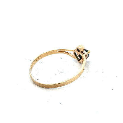 9ct yellow gold ring size N1/2 featuring a smooth polished band, unbranded jewelry crafted in yellow gold.