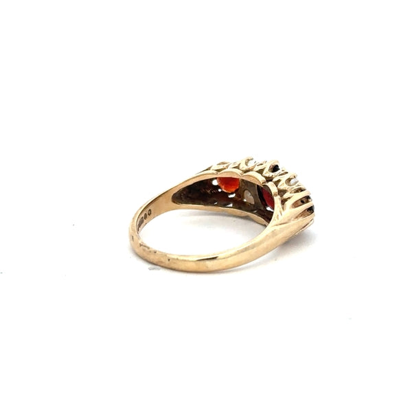 9ct yellow gold ring in size O with a simple, elegant design, unbranded jewelry piece showing a smooth gold band.