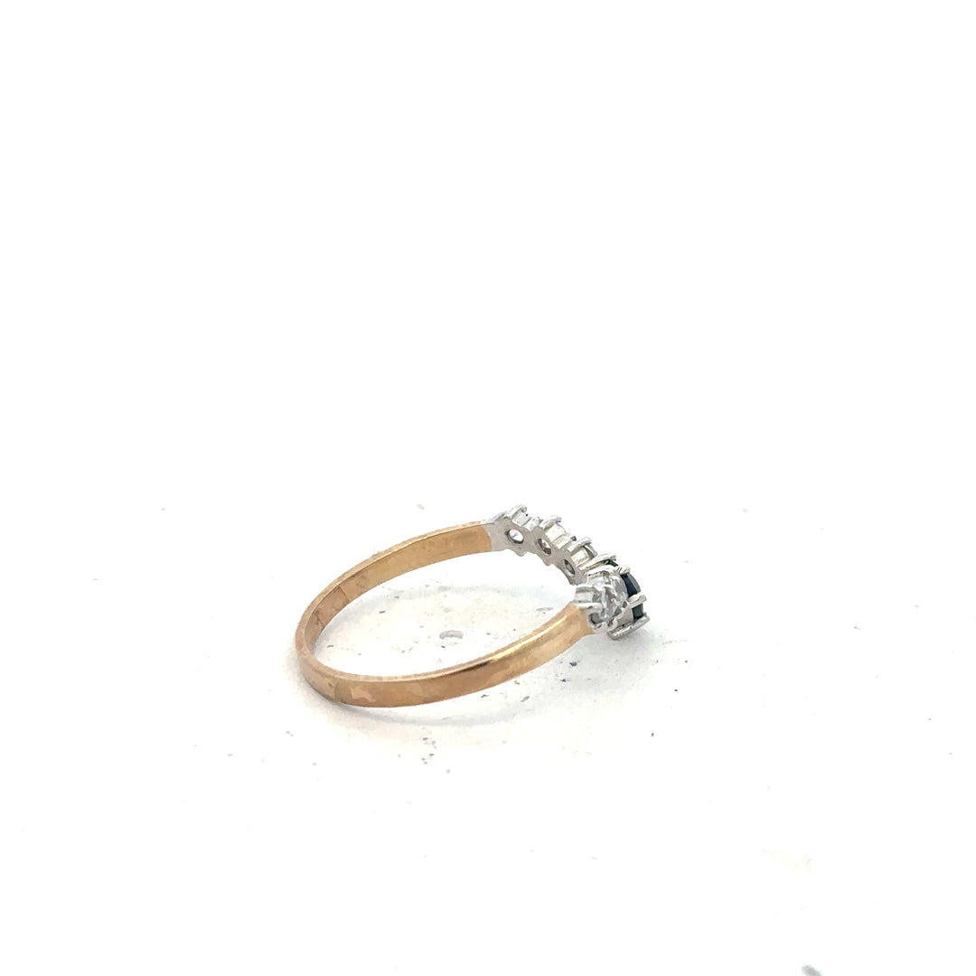 9ct yellow gold ring in size O with a smooth band, unbranded jewelry showcasing classic gold craftsmanship.