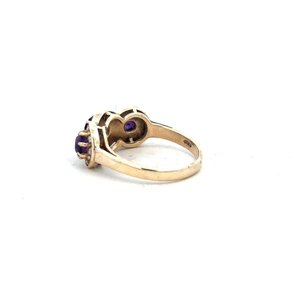 9ct yellow gold ring in size O with a smooth, polished finish, showcasing a classic and elegant design.