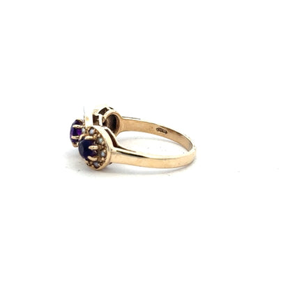 9ct yellow gold ring in size O with a smooth polished finish, unbranded jewelry accessory.