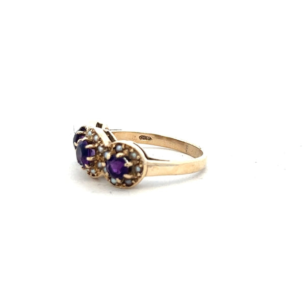 9ct yellow gold ring in size O with a smooth band, unbranded, showcasing a polished finish and classic design.