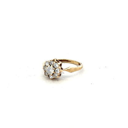 9ct yellow gold ring in size O with a smooth, polished finish, unbranded jewelry showcasing classic elegance.