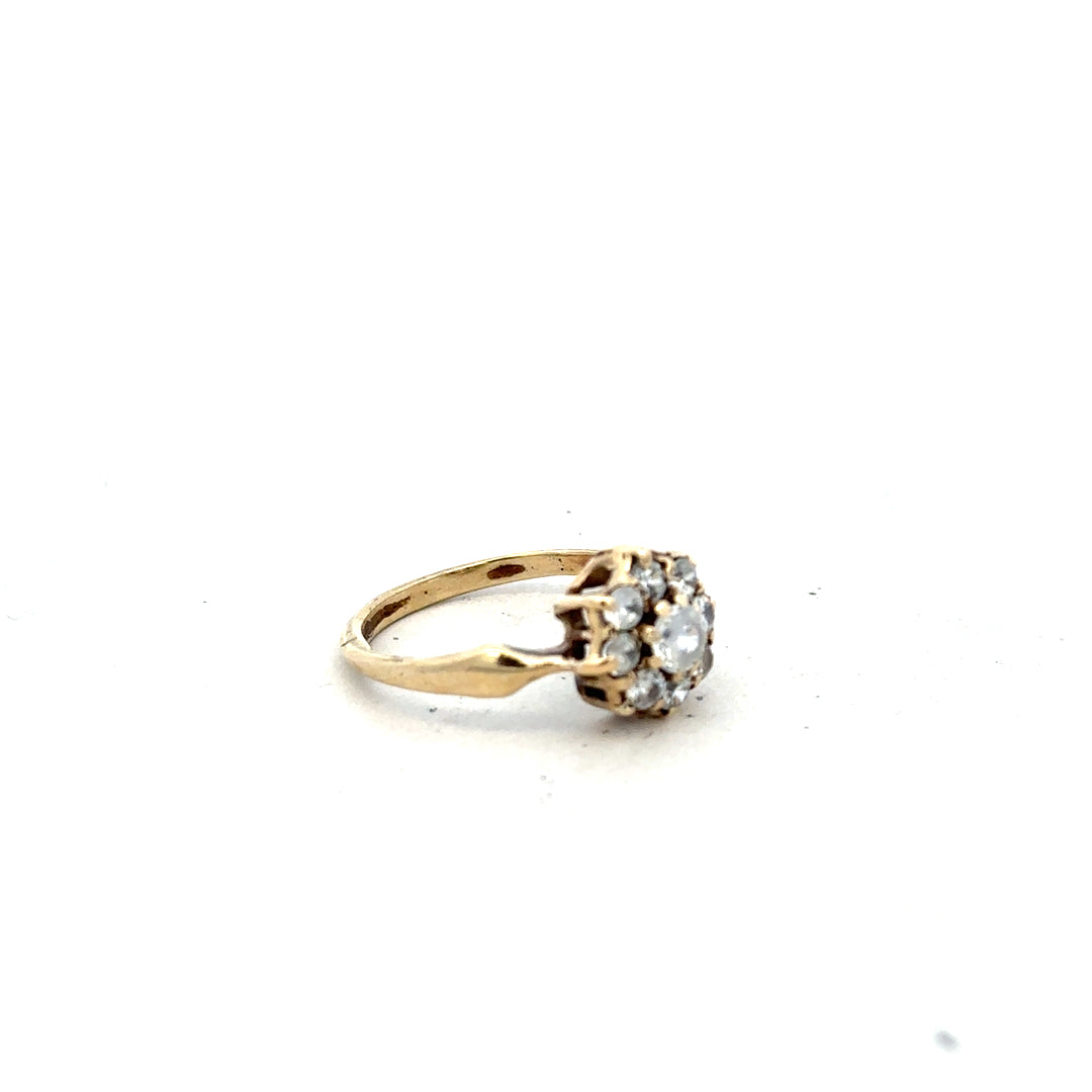 9ct yellow gold ring in size O with a smooth, polished finish, unbranded jewelry designed for elegant everyday wear