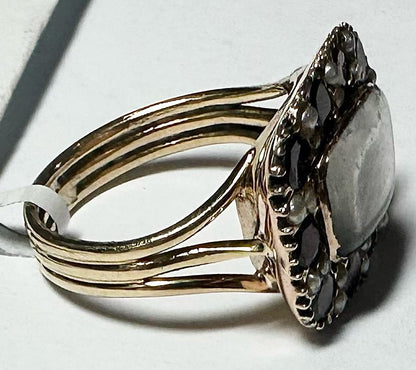 9ct yellow gold ring in size O1/2 with a smooth, polished finish, unbranded jewelry displayed on a neutral background.