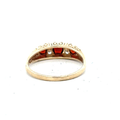 9ct yellow gold ring size O1/2, unbranded, with a smooth band, displayed on a neutral background.