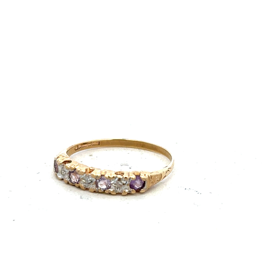9ct yellow gold ring in size P, unbranded jewelry piece featuring a simple, elegant band design.