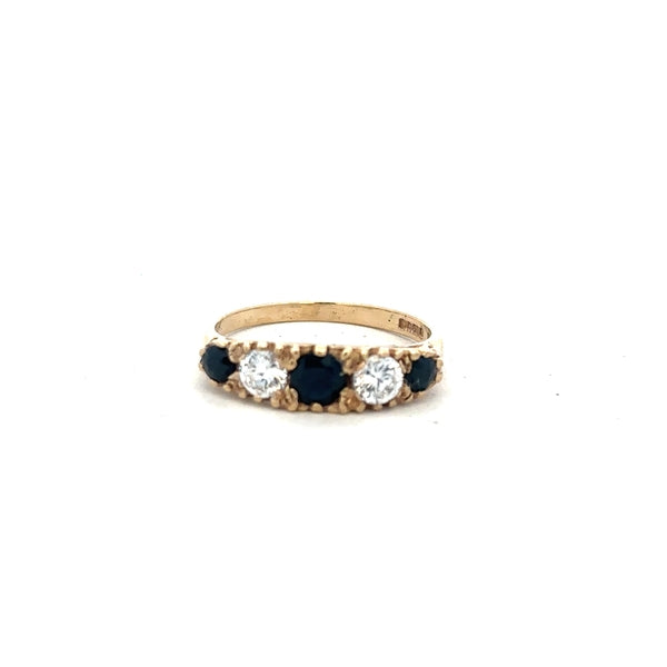 9ct yellow gold ring in size P with a simple, elegant band, unbranded jewelry accessory.