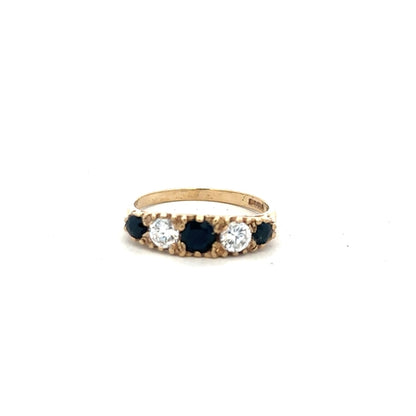 9ct yellow gold ring in size P with a simple, elegant band, unbranded jewelry accessory.