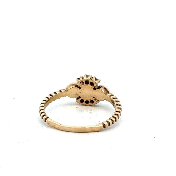 9ct yellow gold ring in size P with a simple, elegant band, unbranded jewelry piece.