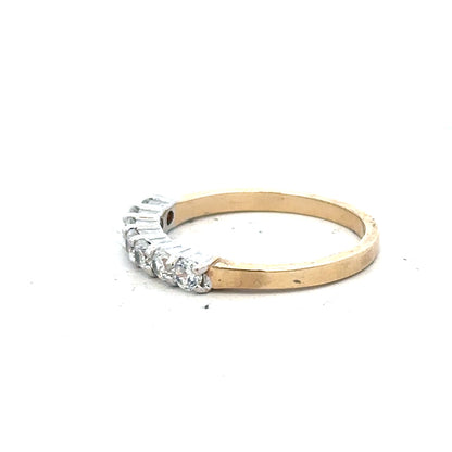 9ct yellow gold ring size P with a smooth, polished band, unbranded jewelry accessory for elegant wear