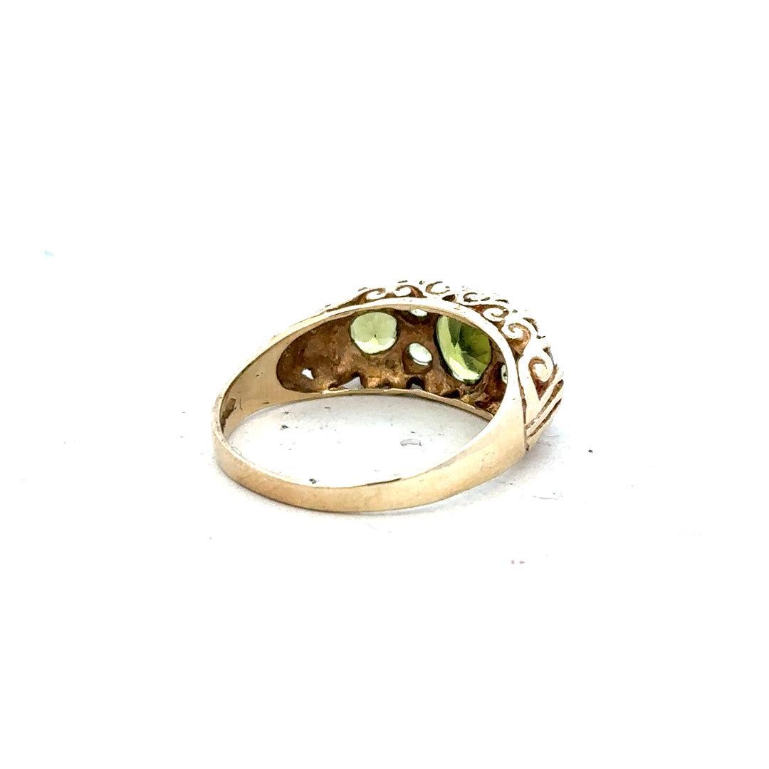 9ct yellow gold ring size P1/2 with smooth band, unbranded jewelry, showcasing polished gold surface and classic design.