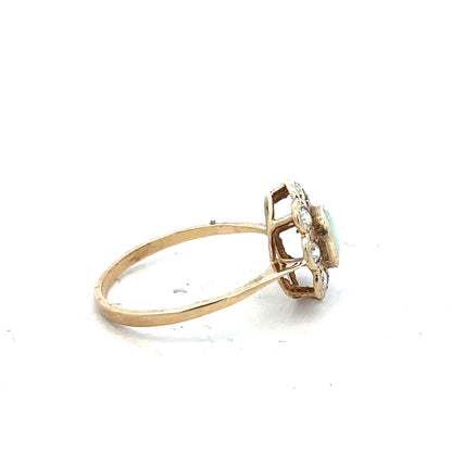 9ct yellow gold ring in size Q with a smooth band, unbranded, displayed on a neutral background.