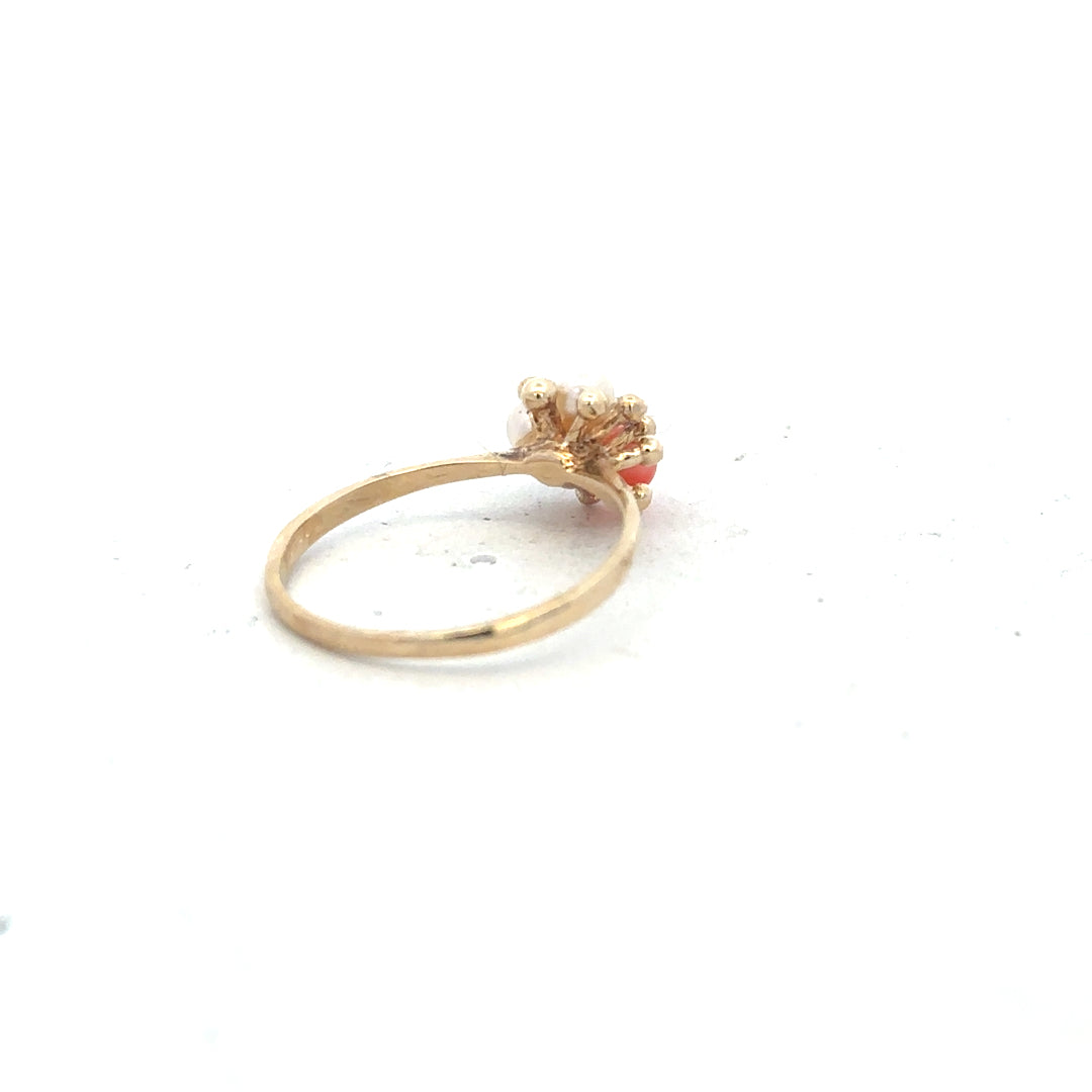 9ct yellow gold ring in size Q with a smooth band, unbranded, showcasing a polished finish and classic design.