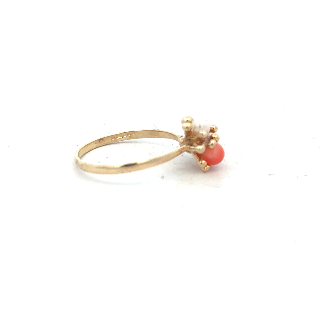 9ct yellow gold ring in size Q with a simple band design, unbranded, showcasing a polished finish and classic style.