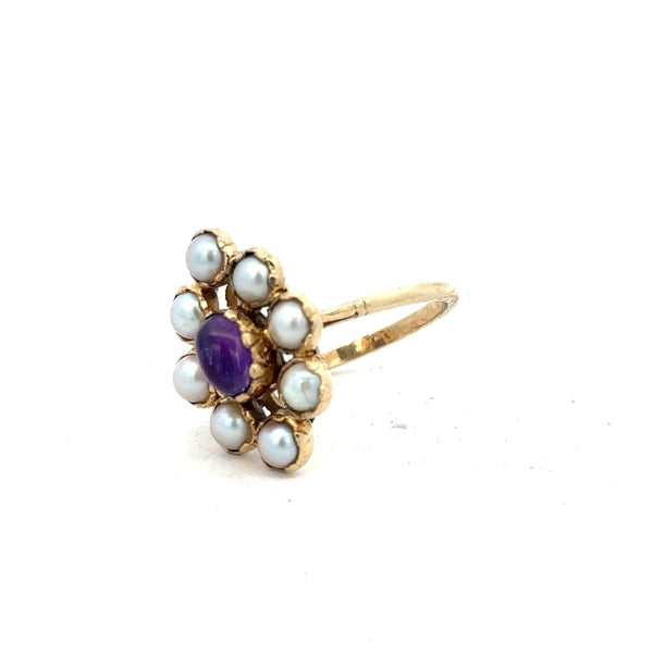 9ct yellow gold ring size R1/2 with simple band design, unbranded jewelry shown on a plain background.
