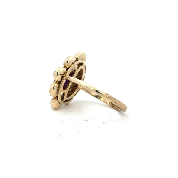 9ct yellow gold ring size R1/2 showcasing a smooth, polished band with a classic design.