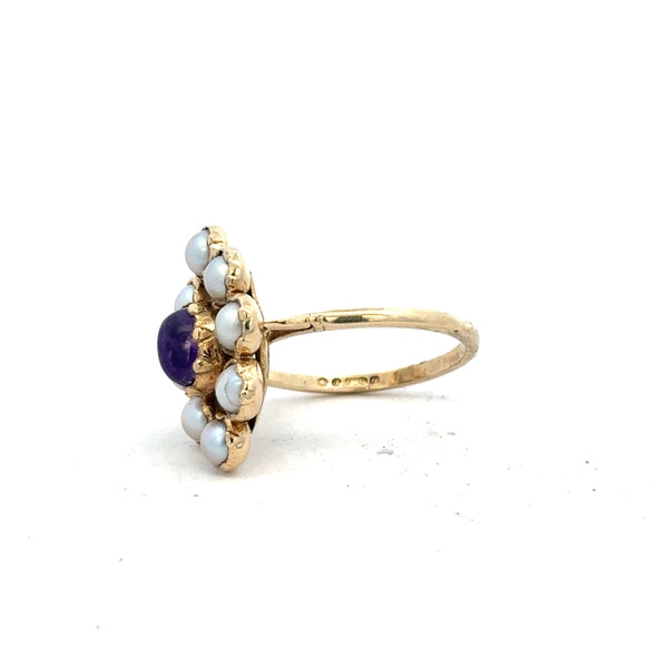 9ct yellow gold ring size R1/2 with a smooth polished finish, unbranded jewelry shown in the image.