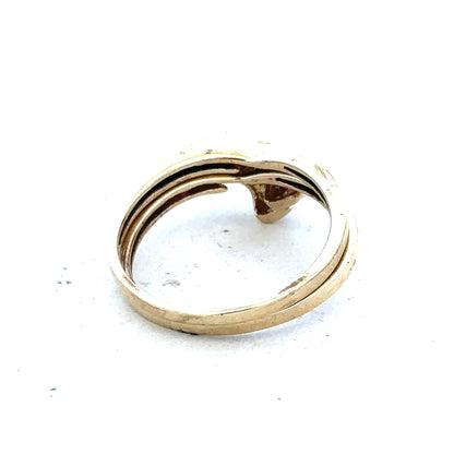 9ct yellow gold ruby ring size O with a central ruby gemstone, featuring a classic band design.