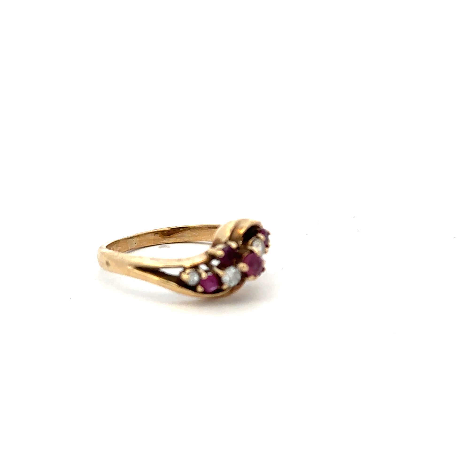 9ct yellow gold diamond ring in size M1/2, featuring a simple design and sparkling diamonds on an unbranded jewelry ring.