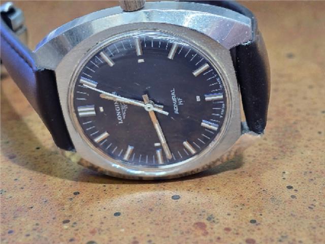 Longines 1972 Munich Olympics watch with stainless steel band and vintage dial, classic unbranded sports watch.