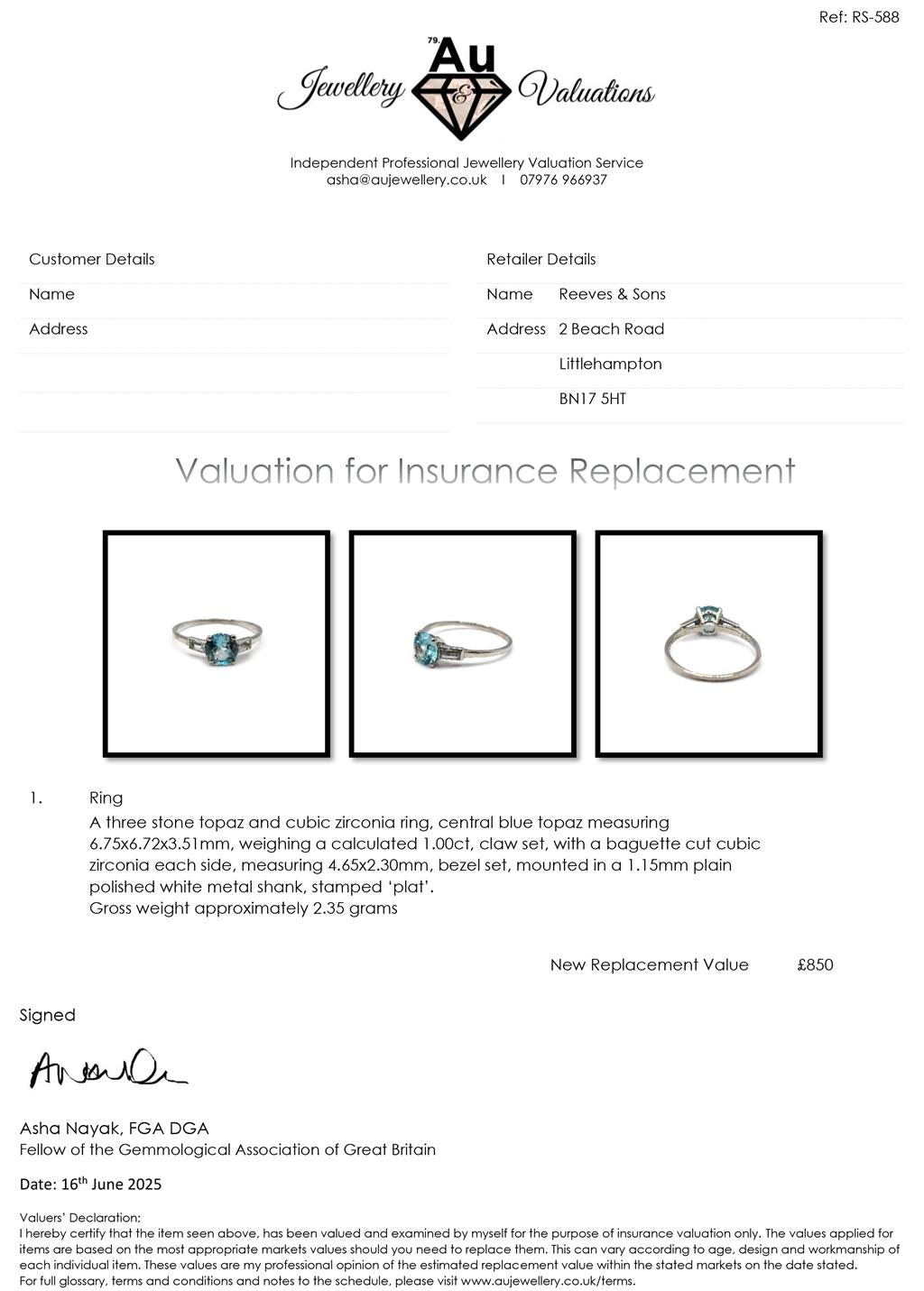 Platinum topaz and cubic zirconia ring with a sparkling gemstone design, unbranded jewelry ring for elegant wear
