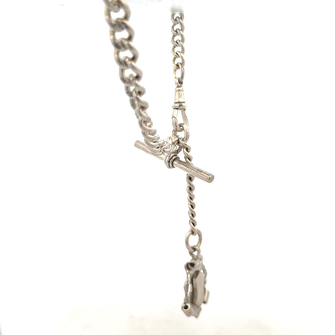 Silver bracelet weighing 36g, featuring a sleek design, shown on a plain background, unbranded jewelry accessory.