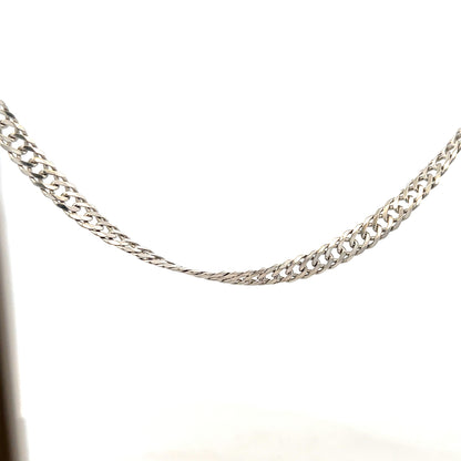 Silver chain weighing 17.2g, unbranded jewelry chain with a sleek, polished finish, shown against a neutral background.