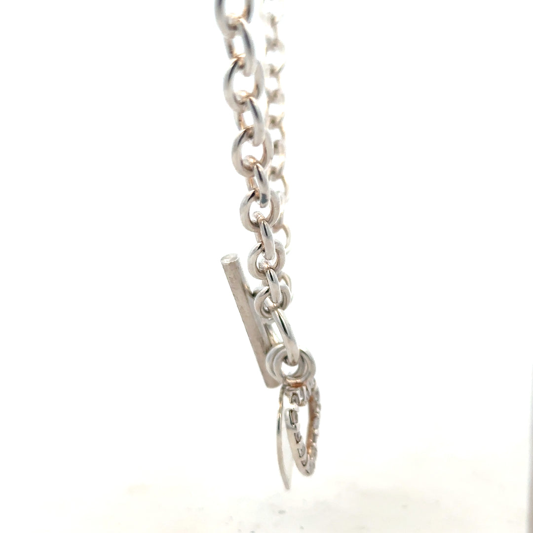 Silver chain weighing 32.4g, unbranded, showing a close-up of the sleek, polished jewelry chain on a neutral background.