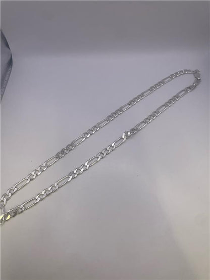 Silver chain weighing 31.5g with intricate links, unbranded jewelry chain suitable for necklaces or accessories.