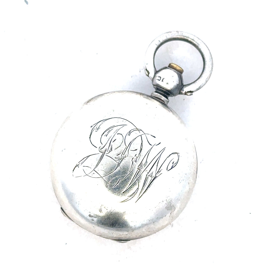Silver coin holder for 16.3g silver coin, unbranded, with clear transparent case for secure storage and display.