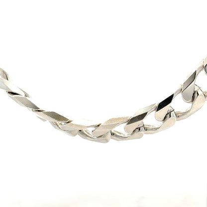 Silver curb chain from Unbranded, 159.4g, featuring classic linked design and polished finish, shown on a plain background.