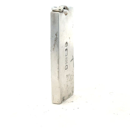 Silver ingot pendant, 31g, unbranded, with a polished rectangular design, displayed against a plain background.